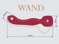 Hřejivá masážní hlavice/vibrátor Heating Wand Red (Lola Games)
