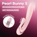 Vibrátor s perličkami a králíčkem Pearl Bunny 3 (Satisfyer)