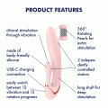 Vibrátor s perličkami a králíčkem Pearl Bunny 3 (Satisfyer)