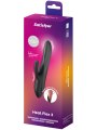 Rotační hřejivý vibrátor s králíčkem Heat Flex 3 (Satisfyer)