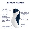 Bezdotykový a vibrační stimulátor klitorisu Orca - na baterie (Satisfyer)