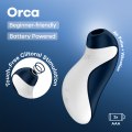 Bezdotykový a vibrační stimulátor klitorisu Orca - na baterie (Satisfyer)