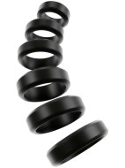 Nevibrační erekční kroužky: Sada kroužků na penis a varlata Strong & Stretchy - 6 ks (You2Toys)