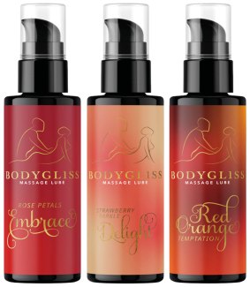 Set masážních/lubrikačních gelů - 3× 50 ml (BodyGliss)