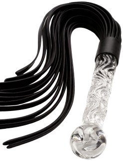 Důtky ze skla a kůže Glass Worxx (TOYJOY)