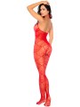 Síťovaný catsuit se srdíčky a kamínky - one size (Mapalé)