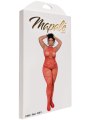 Síťovaný catsuit se srdíčky a kamínky - plus size (Mapalé)