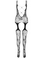Síťovaný catsuit s odhalenými ňadry BS075 (Passion)
