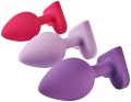 Set análních kolíků Heart Plug Set - 3 ks (Dream Toys)