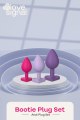 Set análních kolíků Heart Plug Set - 3 ks (Dream Toys)