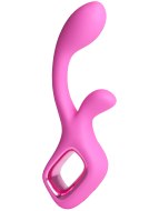 Vibrátory s králíčkem (na bod G i klitoris): Vibrátor s králíčkem Pretty In Pink Velvet (NS Novelties)