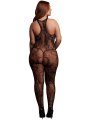 Síťovaný catsuit s krajkou Matilda - queen size (Le Désir)