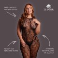 Síťovaný catsuit s krajkou Matilda - queen size (Le Désir)