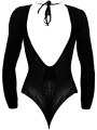 Síťované body s leopardím vzorem Roxy - one size (Le Désir)