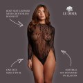 Síťované body s leopardím vzorem Roxy - one size (Le Désir)
