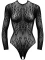 Síťované body s leopardím vzorem Roxy - queen size (Le Désir)