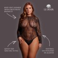 Síťované body s leopardím vzorem Roxy - queen size (Le Désir)