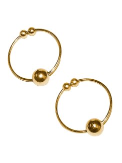 Kroužky na bradavky - falešný piercing (zlatý)