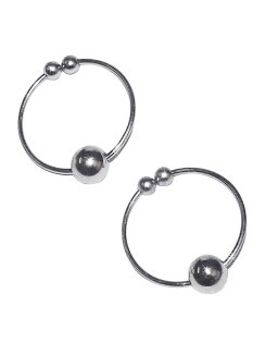 Kroužky na bradavky - falešný piercing (stříbro)