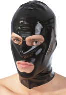 Pánské latexové oblečení: Černá latexová maska (LATE X)