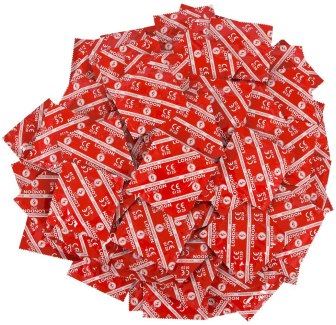 Balíček kondomů Durex LONDON jahoda, 50 ks