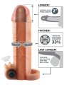 Návlek na penis - vibrační (prodloužení o 5,1 cm)