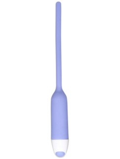 Dilatátor pro ženy (vibrační, silikonový), modrý