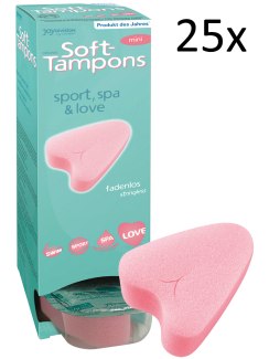 Menstruační houbičky Soft-Tampons MINI, 25 ks (2 ks zdarma)