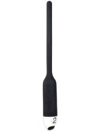 Vibrační dilatátory: Vibrační silikonový dilatátor, 8 mm (černý)