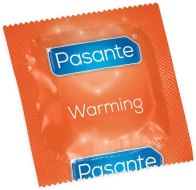 Kondomy s hřejivým a chladivým efektem: Kondom Pasante Warming, hřejivý