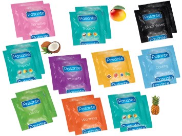 Balíček kondomů Pasante 18+2 ks zdarma