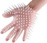 Masážní pomůcky a doplňky: Masturbační/masážní rukavice se stimulačními výstupky