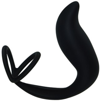 Stimulátor prostaty s dvojitým kroužkem - na penis a varlata