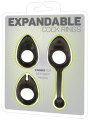 Erekční kroužky Expandable Cock Rings (sada 3 ks)