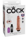Realistické stříkající dildo King Cock 6"