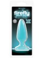 Modrý anální kolík Firefly MEDIUM - ve tmě svítí