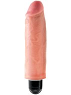 Realistické vibrátory ve tvaru penisu: Realistický vibrátor King Cock Stiffy 6" (Pipedream)