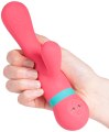 Krásný nabíjecí vibrátor na bod G a klitoris Saffron Pink