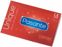 Kondomy bez latexu: Ultratenké kondomy bez latexu Pasante Unique (3 ks)