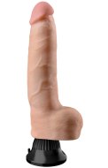 Realistické vibrátory ve tvaru penisu: Realistický vibrátor s varlaty Real Feel Deluxe No. 6 (26 cm)