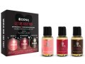 Dárková sada masážních olejů DONA Let Me Kiss You (3x 30 ml)
