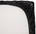 Lakované napínací prostěradlo s gumou 220 x 220 cm (černé)
