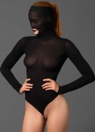 Sexy body: Body s maskou na hlavu a řetízkem v rozkroku