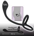 Stimulátor prostaty s kroužky na penis a varlata