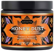 Ošetřující pudry na erotické pomůcky: Slíbatelný tělový pudr Honey Dust Tropical Mango (170 g)