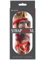 Červené bondage popruhy Strap-Ease XL s přezkami, 2x 1,2 m