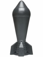 Střední dilda (16-22 cm): Dildo American Bombshell SHOCKWAVE Gun Metal (Doc Johnson)